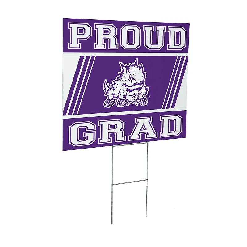 TCU Horned Frogs 24" x 18" Graduation Outdoor Yard Sign