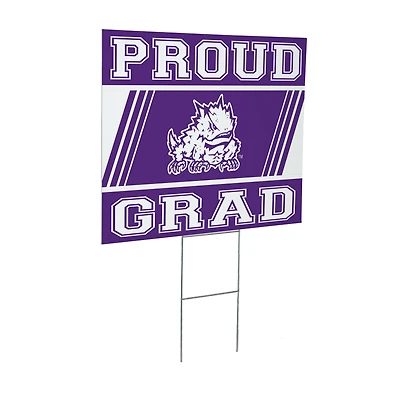 TCU Horned Frogs 24" x 18" Graduation Outdoor Yard Sign