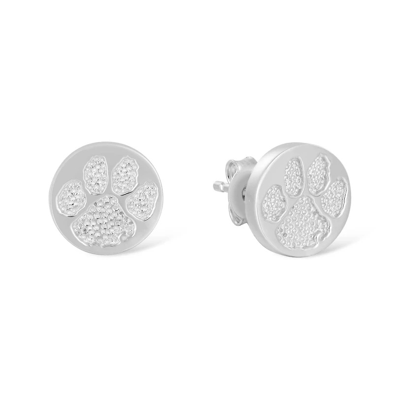 FanDrip Clemson Tigers  Diamond Accent Stud Earring