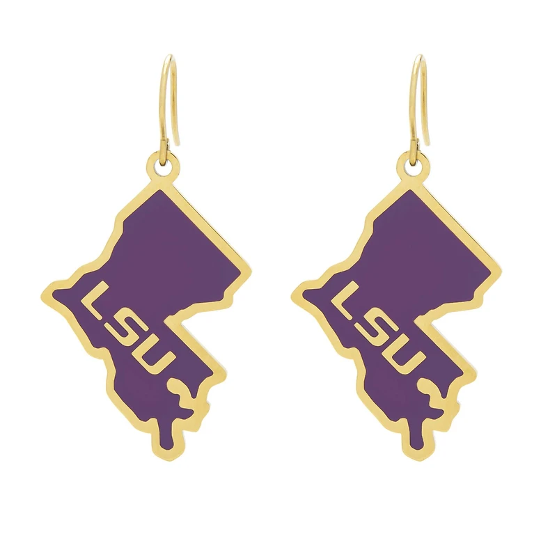 FanDrip LSU Tigers  Enamel Dangle Earrings