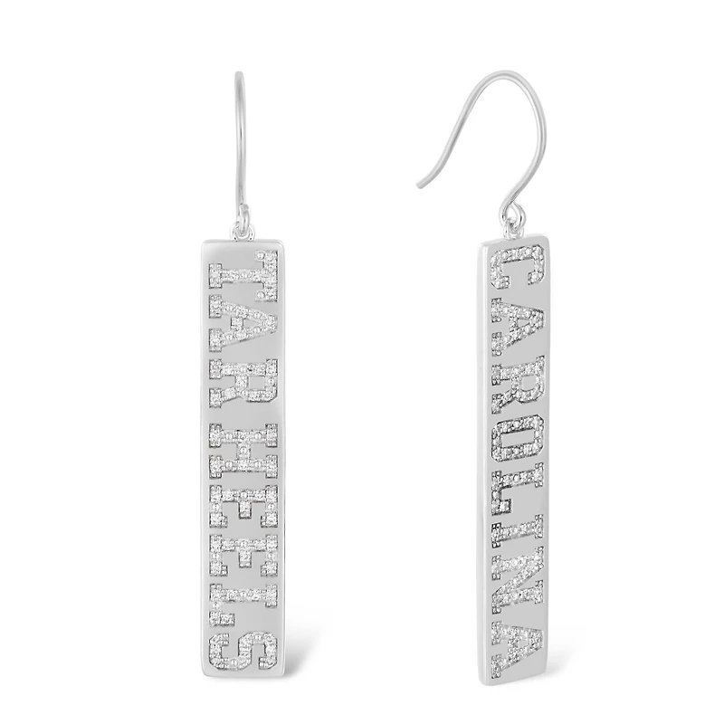 FanDrip North Carolina Tar Heels  Diamond Dangle Earrings