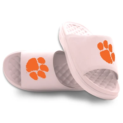 Youth ISlide Pink Clemson Tigers Primary Motive Slide Sandals