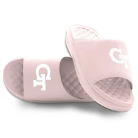 Youth ISlide Pink Georgia Tech Yellow Jackets Primary Motive Slide Sandals