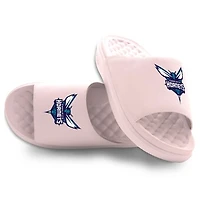 Unisex ISlide Pink Charlotte Hornets Primary Motive Slide Sandals