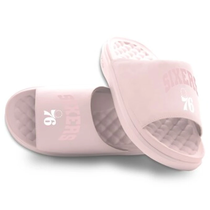 Unisex ISlide Pink Philadelphia 76ers Tonal Pop Motive Slide Sandals