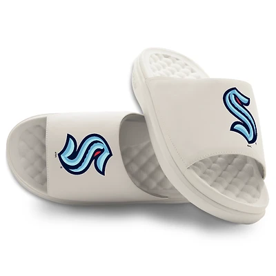 Unisex ISlide Cream Seattle Kraken Primary Motive Slide Sandals