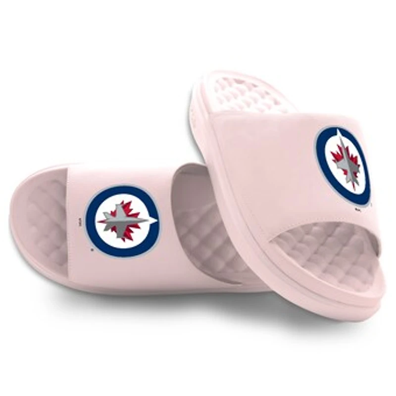 Unisex ISlide Pink Winnipeg Jets Primary Motive Slide Sandals