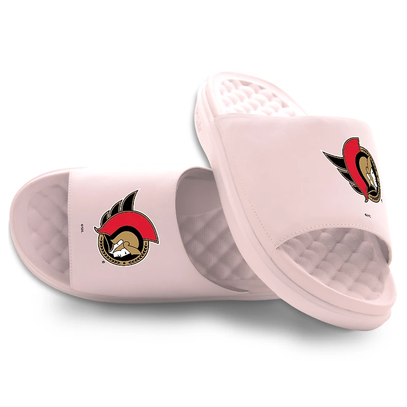 Unisex ISlide Pink Ottawa Senators Primary Motive Slide Sandals
