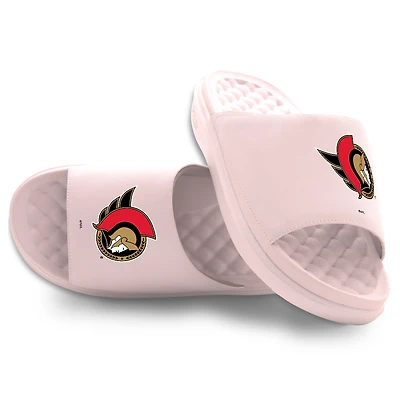 Unisex ISlide Pink Ottawa Senators Primary Motive Slide Sandals