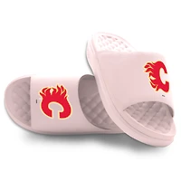 Unisex ISlide Pink Calgary Flames Primary Motive Slide Sandals