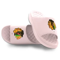 Unisex ISlide Pink Chicago Blackhawks Primary Motive Slide Sandals