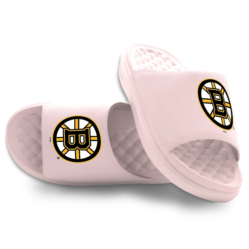 Unisex ISlide Pink Boston Bruins Primary Motive Slide Sandals