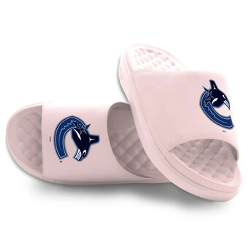 Unisex ISlide Pink Vancouver Canucks Primary Motive Slide Sandals