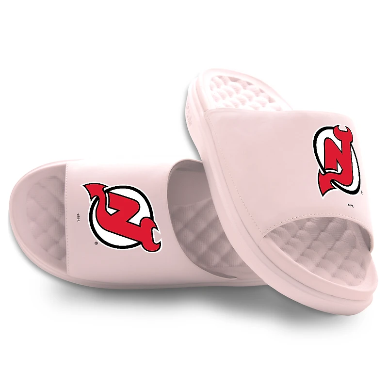 Unisex ISlide Pink New Jersey Devils Primary Motive Slide Sandals