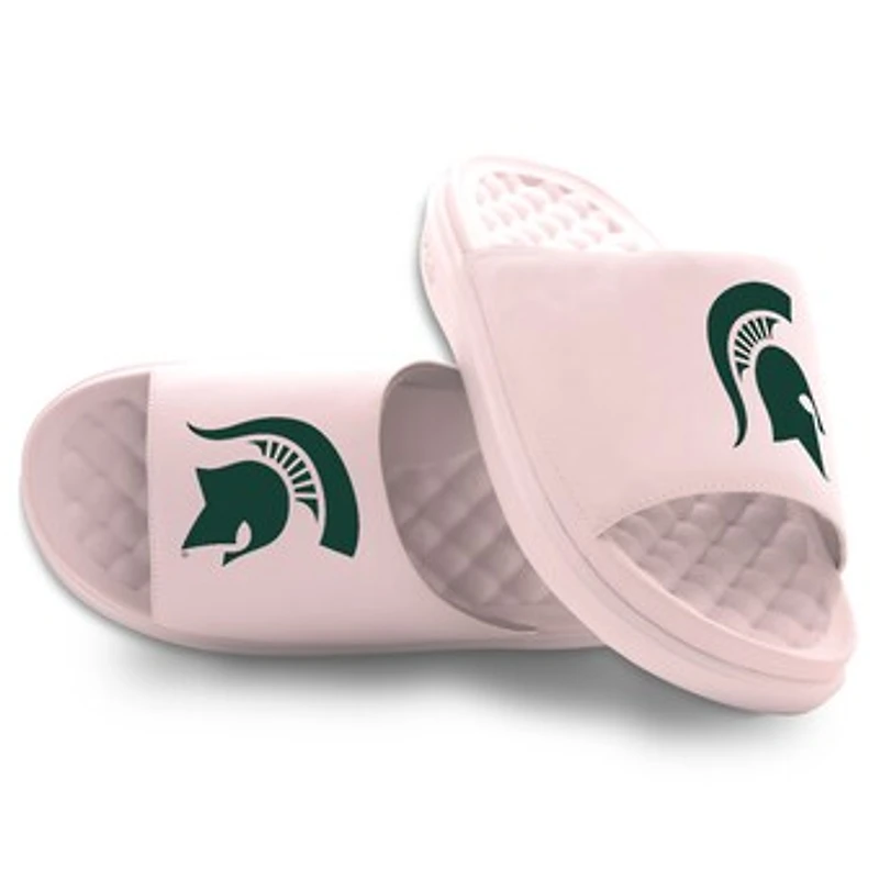 Unisex ISlide Pink Michigan State Spartans Primary Motive Slide Sandals