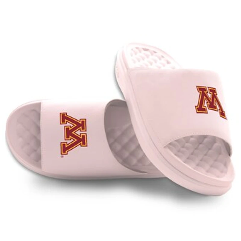 Unisex ISlide Pink Minnesota Golden Gophers Primary Motive Slide Sandals