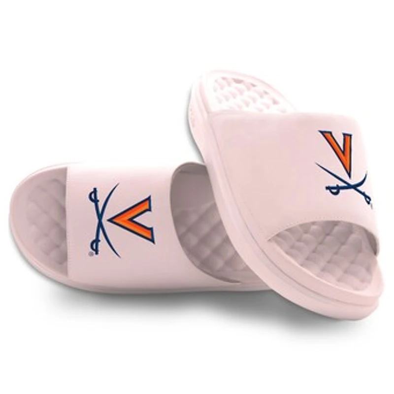Unisex ISlide Pink Virginia Cavaliers Primary Motive Slide Sandals