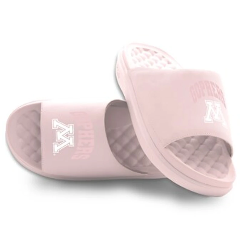Unisex ISlide Pink Minnesota Golden Gophers Tonal Pop Motive Slide Sandals