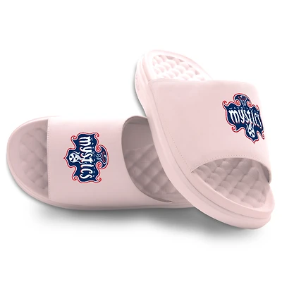 Unisex ISlide Pink Washington Mystics Primary Motive Slide Sandals