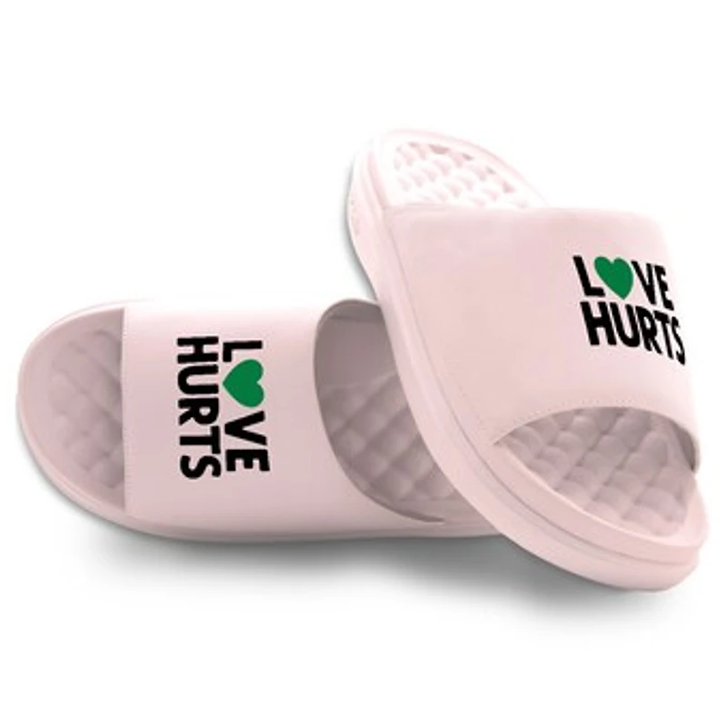 Unisex ISlide Jalen Hurts Pink NFLPA Primary Motive Slide Sandals