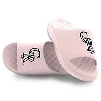 Unisex ISlide Pink Colorado Rockies Primary Motive Slide Sandals