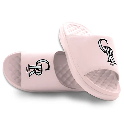 Unisex ISlide Pink Colorado Rockies Primary Motive Slide Sandals