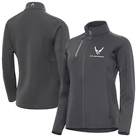 Women's Antigua Pewter Air Force Generation Full-Zip Jacket