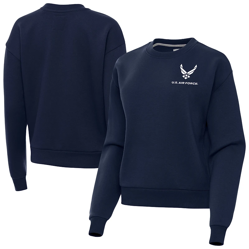 Women's Antigua Navy Air Force Victory Pullover Sweatshirt