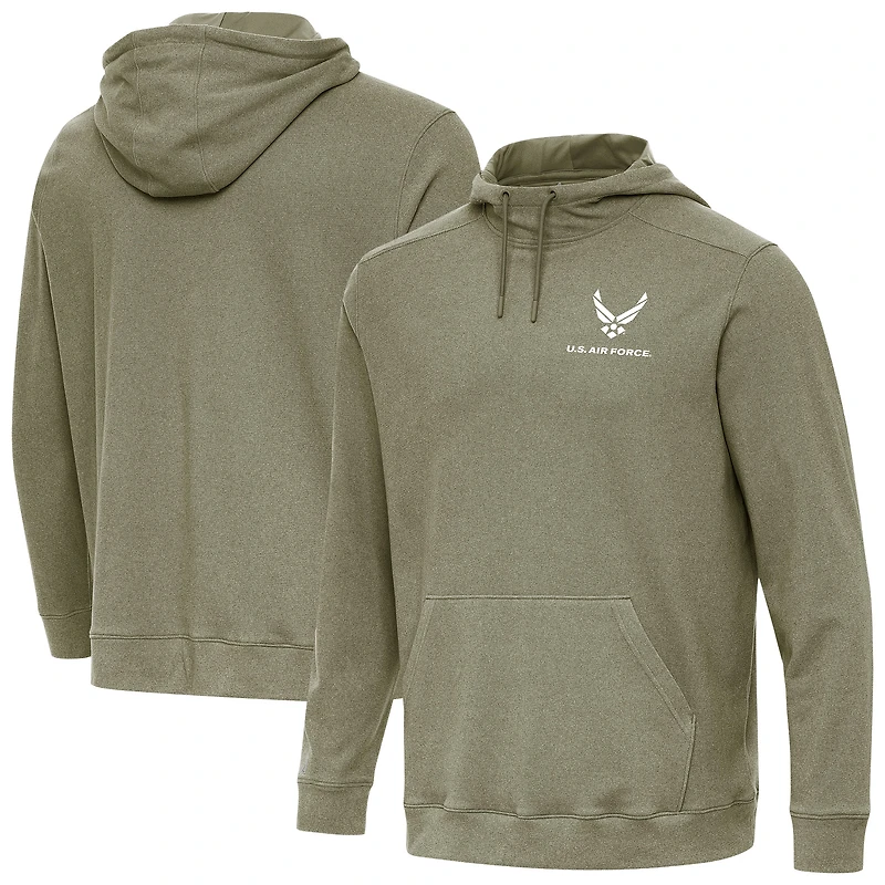 Men's Antigua Olive Air Force Cloud Pullover Hoodie