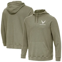 Men's Antigua Olive Air Force Cloud Pullover Hoodie