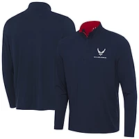 Men's Antigua Navy Air Force Content Quarter-Zip Top