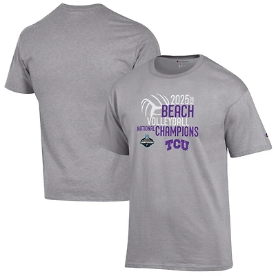 Unisex Champion TCU Horned Frogs 2025 NCAA Beach Volleyball National Champions T-Shirt