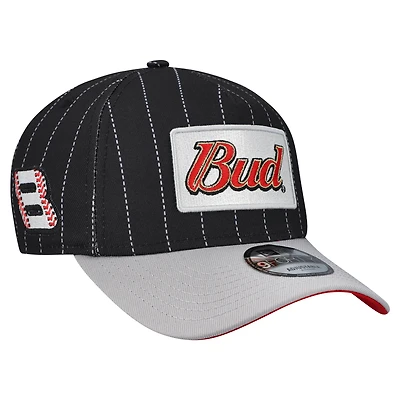 Men's New Era  Black Dale Earnhardt Jr. Budweiser Baseball 9FORTY Adjustable Hat