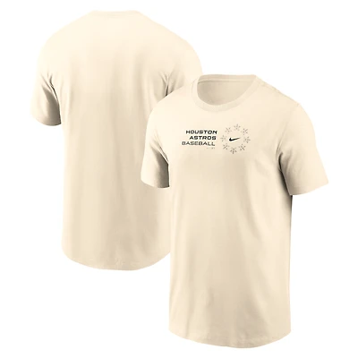 Men's Nike Natural Houston Astros Pinwheel Lockup T-Shirt