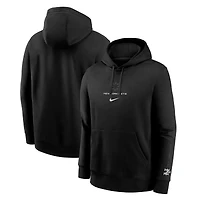 Men's Nike  Black New York Mets  Fashion Club Fleece Pullover Hoodie
