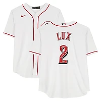 Gavin Lux Cincinnati Reds Autographed White Nike Replica Jersey with "Big Red Machine" Inscription