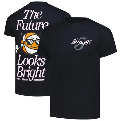 Unisex KÜR8TED Paige Bueckers Black Dallas Wings The Future Looks Bright T-Shirt
