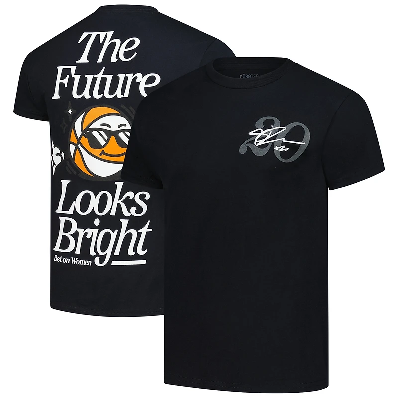 Unisex Kur8ted Sabrina Ionescu Black The Future Looks Bright T-Shirt