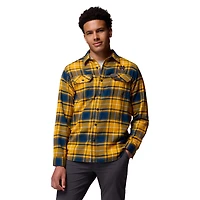 Men's Columbia  Gold Notre Dame Fighting Irish Flare Gun Omni-Wick Flannel Long Sleeve Button-Up Shirt