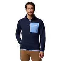 Men's Columbia Navy North Carolina Tar Heels Hike Omni-Wick Half-Zip Pullover