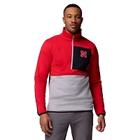 Men's Columbia Scarlet/Gray Nebraska Huskers Hike Omni-Wick Half-Zip Pullover