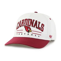 Men's '47 White/Cardinal Arizona Cardinals Roscoe Two-Toned Hitch Adjustable Hat