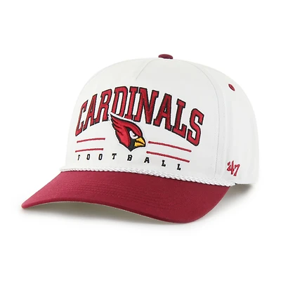 Men's '47 White/Cardinal Arizona Cardinals Roscoe Two-Toned Hitch Adjustable Hat