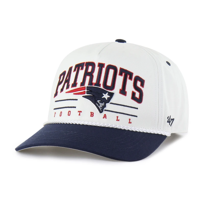 Men's '47 White New England Patriots Roscoe Two-Toned Hitch Adjustable Hat