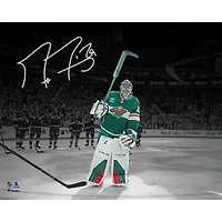 Marc-Andre Fleury Minnesota Wild Autographed 16" x 20" Final NHL Regular Season Game Spotlight Photograph