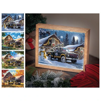 Pittsburgh Steelers 12" x 11" Four Seasons LED Light Box