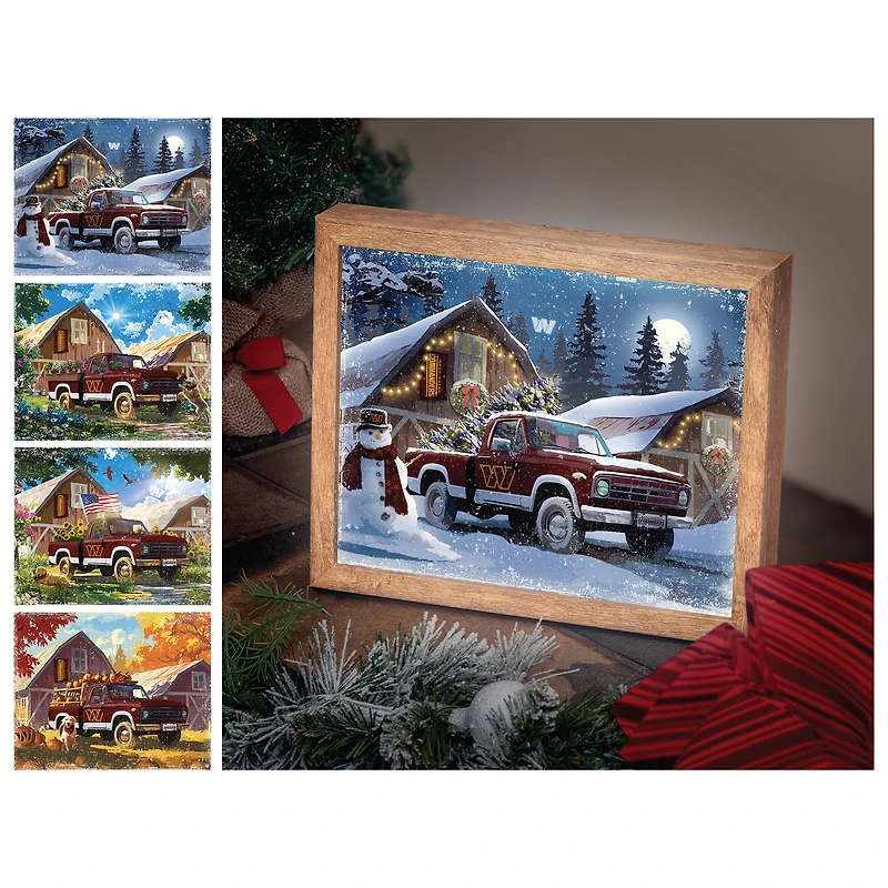 Washington Commanders 12" x 11" Four Seasons LED Light Box