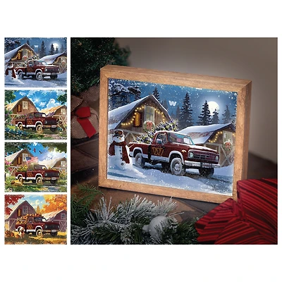 Washington Commanders 12" x 11" Four Seasons LED Light Box