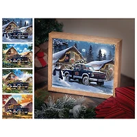 Auburn Tigers 12" x 11" Four Seasons LED Light Box