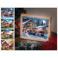 Oklahoma State Cowboys 12" x 11" Four Seasons LED Light Box